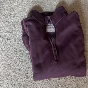 Abercrombie Purple/maroon Half-Zip Sweater
